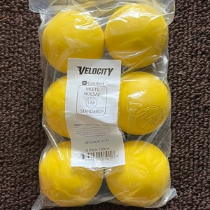 Lacrosse balls yellow lot Of 6