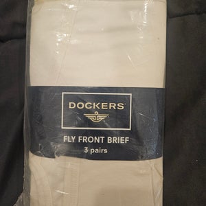 New 4 Dockers Fly Front Briefs Size 40