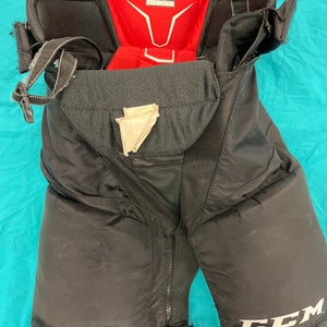 Black Used Junior Medium CCM JetSpeed FT485 Hockey Pants