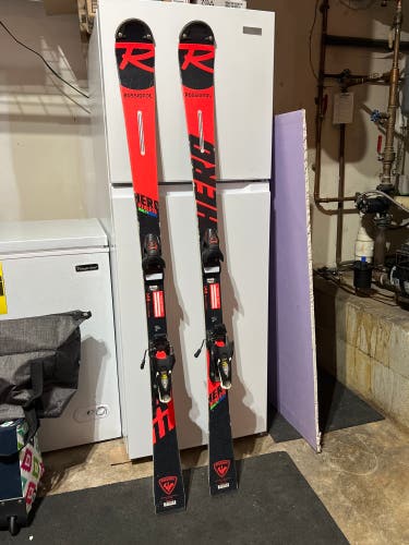 Used Rossignol Hero SL Skis 148 cm With Bindings Max Din 10 Hero Athlete SL Skis