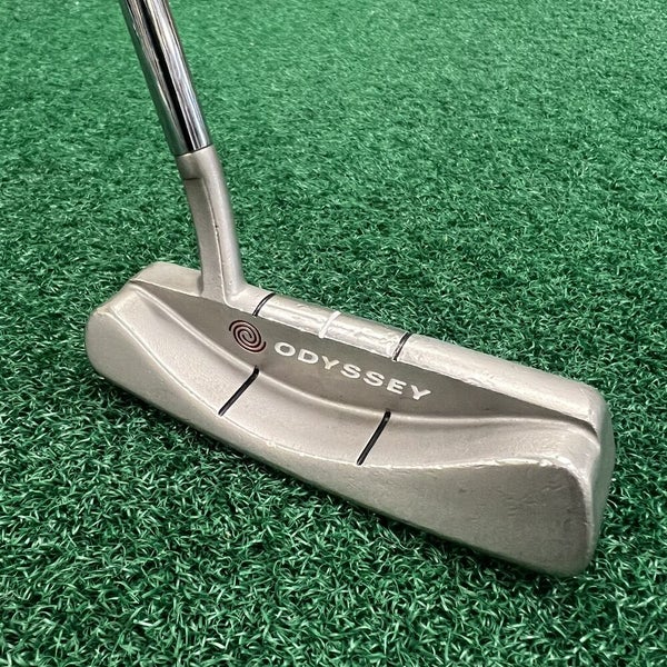 Odyssey White Steel 2 Blade Putter Men's Right Hand Steel Shaft 35.5"