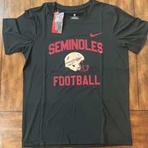 Florida State Seminoles Football  Team Dri Fit Black T-Shirt Adult Small