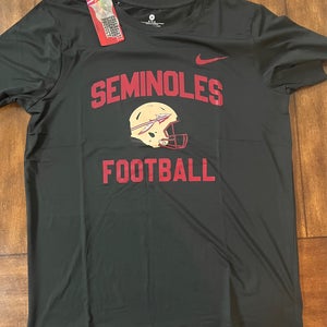 Florida State Seminoles Football  Team Dri Fit Black T-Shirt Adult Medium