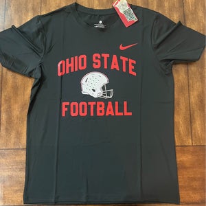 Ohio State Football Short Sleeve Dri Fit T- Shirt Black Adult Small