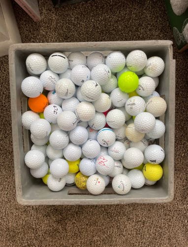 100 Practice Golf Balls / Range Balls / Hit Away Golf Balls - Various Brands