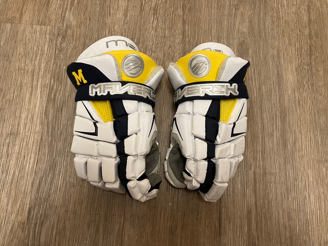 University of Michigan Large M4 Lacrosse Gloves