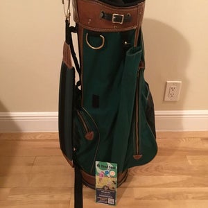 Spalding Cart /Carry Golf Bag with 3-way Dividers & Rain Cover  (Broken Strap)