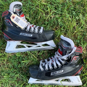 Used Intermediate Bauer Vapor 1X Hockey Goalie Skates Regular Width Size 5