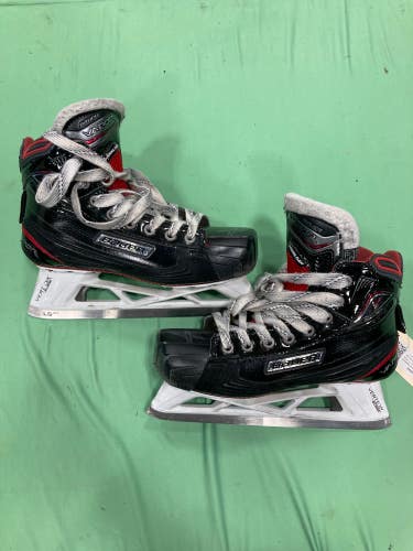 Used Intermediate Bauer Vapor 1X Hockey Goalie Skates Regular Width Size 5