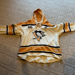 Used Old Time Hockey #66 Pens Mario Lemieux # 66 Jersey Mens XL