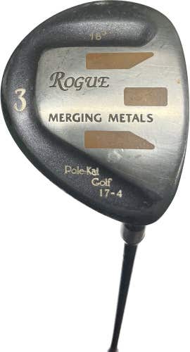 Pole-Kat Rogue Merging Metals 16° 3 Wood Mid Flex Graphite Shaft RH 43”L