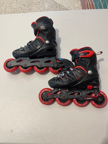 Used Youth Other Inline Skates Adjustable Roller Derby Skate 12-2