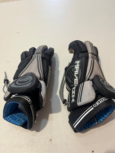 Black Used Maverik Charger Lacrosse Gloves 12"
