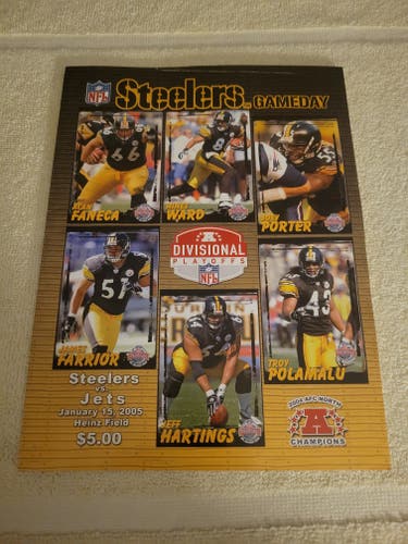 Pittsburgh Steelers 2005 AFC Divisional Playoff Game Souvenir Program