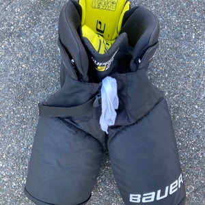 Black Used Junior Small Bauer Supreme S27 Hockey Pants