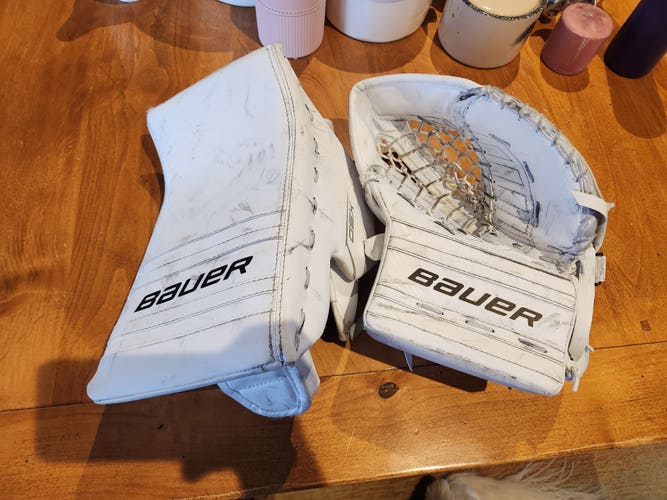 Bauer GSX White Junior Glove and Blocker