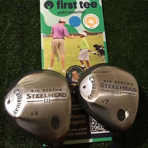 Callaway Ladies Big Bertha Steelhead III 4-7 Woods Set Graphite Shafts