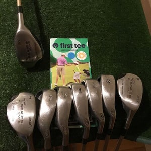 Silver Diamond Ladies GX-1 & T-Series RM-5 8-LW Irons & 4-5-7 Hybrids Set