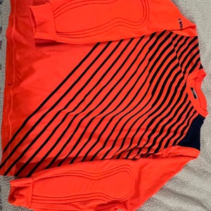 Vizari Goalkeeper Shirt Orange Adult Medium With Pasded Elbows