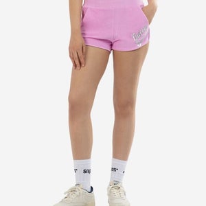 Juicy Couture X1667 Shorts Women's Violet Dusk Towel Terry Elastic Waist LW077