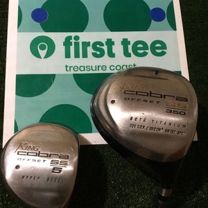 King Cobra Ladies SS Offset Driver 5 Woods Set Graphite Shafts