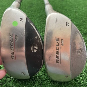 Taylormade Burner Rescue Mid Ladies Hybrids Set 3-4 Graphite Shafts