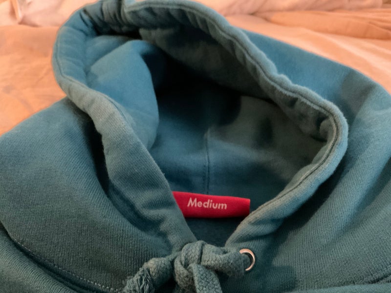 Supreme Piping Hoodie Blue-M $110