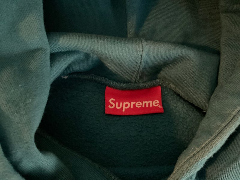 Supreme Piping Hoodie Blue-M $110