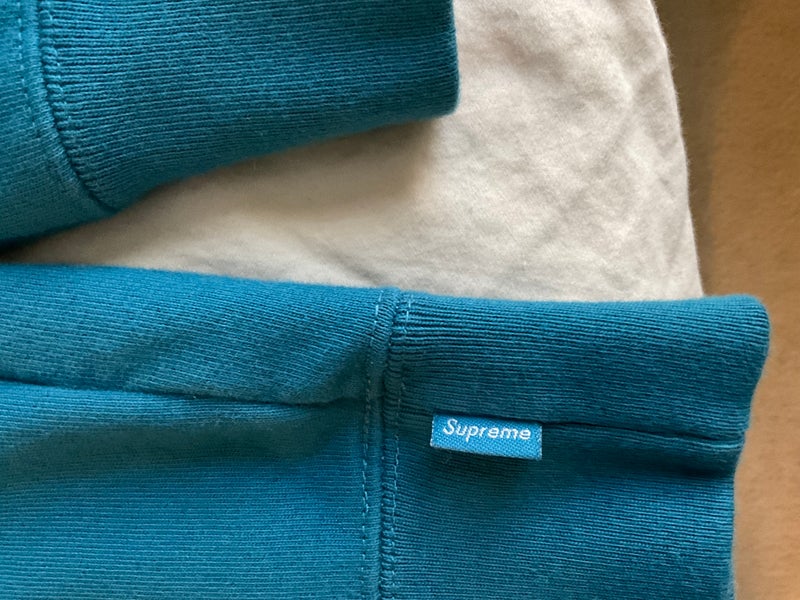 Supreme Piping Hoodie Blue-M $110