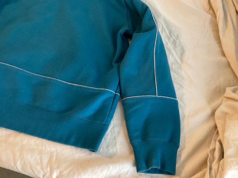 Supreme Piping Hoodie Blue-M $110