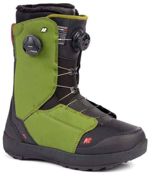 New Size 8.5 Men's K2 Boundary Clicker X HB Snowboard Boots Green