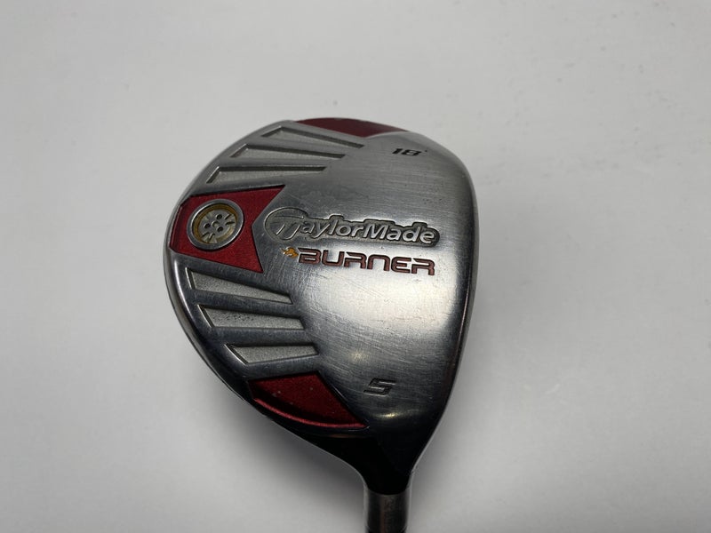TaylorMade Burner Steel 2007 5 Fairway Wood 18* REAX 50g Regular RH Midsize Grip