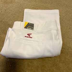 White New XL Easton Game Pants