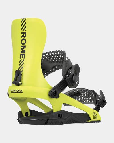 Rome 390 Boss Snowboard Bindings L/XL (Men's US 10.5-13) Acid New 2025