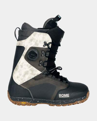 Rome Libertine Hybrid Boa Snowboard Boots Men's Size 11.5 Black/White New 2025
