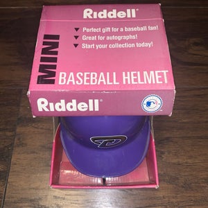 Arizona Diamondbacks VTG Riddell MLB Baseball Purple Mini Batting Display Helmet