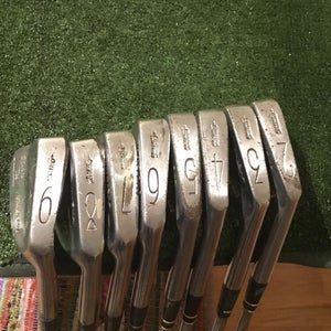 Fernaquest Johnson Tony Lema Square Toe Golden Gate 2-9 Irons Set Steel Shafts