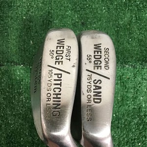 Custom Wedge System Set 50* And 55* Precision 6.5 Stiff Steel Shafts