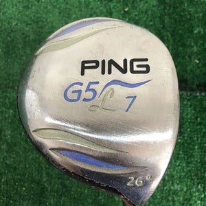 Ping G5L Ladies 7 Wood 26* Graphite Shaft