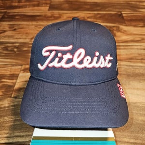 Titleist Golf USA Pro V1 Promo Sports Golf FootJoy Navy Blue Hat Cap Strapback