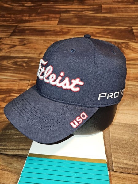 Titleist Golf USA Pro V1 Promo Sports Golf FootJoy Navy Blue Hat Cap Strapback