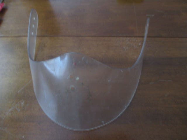 Used hockey goalie neck shield throat guard dangler