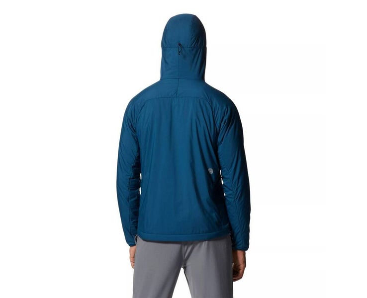 Mountain Hardwear Men's S Kor AirShell Warm Jacket Full Zip Blue Hoodie