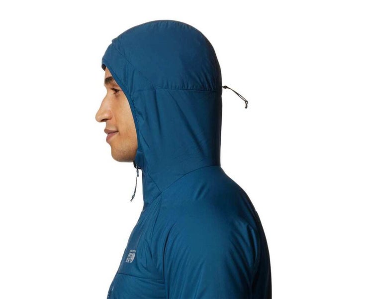 Mountain Hardwear Men's S Kor AirShell Warm Jacket Full Zip Blue Hoodie