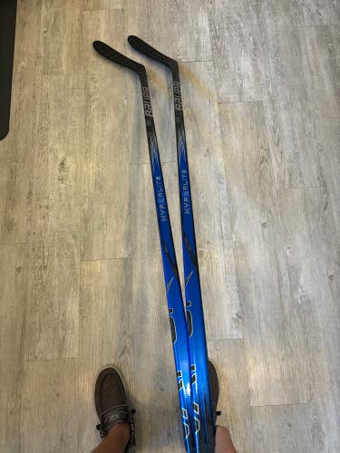 2 Pack New Custom Blue Senior Bauer Left Hand P28 70 Flex Vapor Hyperlite 2 Hockey Stick