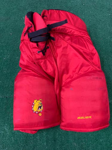 Used Bauer Custom Pro Ferris State Bulldogs Medium Pants