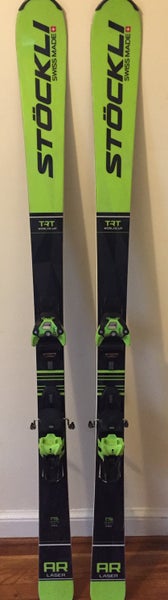 Stockli Laser AR Skis with Salomon MX13 bindings