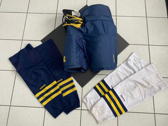 Michigan Wolverines CCM MHP520 Pants with Socks Size M