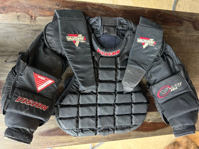 Used  Vaughn  Goalie Chest Protector
