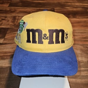 Vintage Rare Ken Schrader M&M Candy Promo Nascar Racing Hat Cap Vtg Snapback